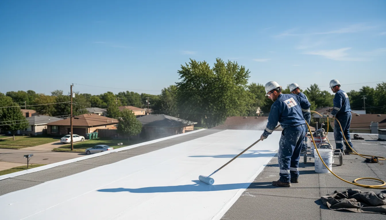 Commercial roof coating in Tarlton, OH near me